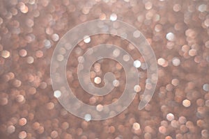 Pinky beige bokeh glitter background