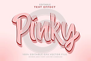 Pinky Editable Text effect premium Full vector illustration