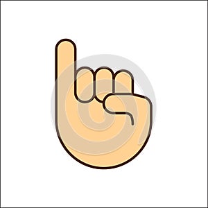 Pinky promise icon finger vector trustworthy swear cooperation friendship. Pinky promise emoji