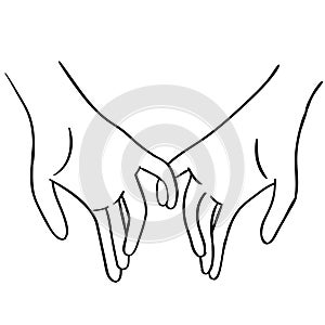 Pinky promise vector illustration by crafteroks