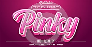 Pinky text effect - Editable text effect
