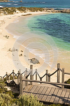 Pinkys Beach on Rottnest island in Western Australia