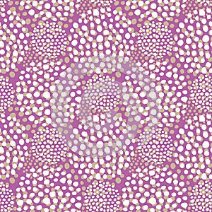 Pinl dots seamless pattern. Pastel retro background. Elegant template for fashion prints. Texture for wallpaper, textile