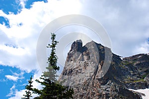 Pinnacle Against a Stormy Sky