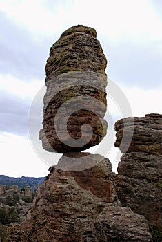 Pinnacle Balanced rock in Chiricahua Mountains photo