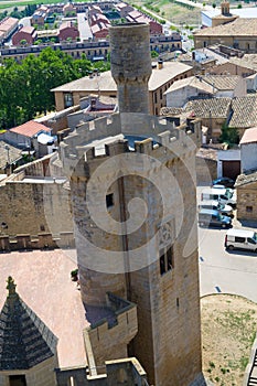 Pinnacle of the corner tower in Olite