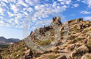 Pinnacle Peak Hiking Trail In North Scottsdale, AZ photo