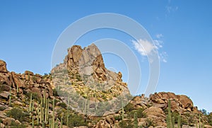 Pinnacle Peak mountain in North Scottsdale Arizona