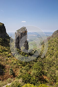 The Pinnacle Rock in forest of Mpumalanga, South Africa