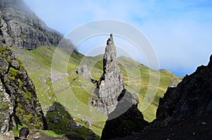 Pinnacle Rock on the Isle of Skye