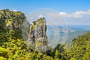 The Pinnacle rock a very tall quartzite rock in Sabie Graskop Mpumalanga South Africa