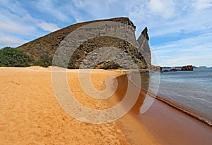 Pinnacle Rock viewed from the beach photo