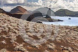 Pinnacle Rock and the volcanic landscape - Bartolome - Galapagos Islands