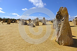 The pinnacles in Cervantes at Western Australia