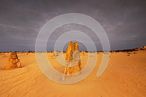 Pinnacles Desert in Nambung National Park in Western Australia