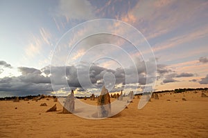 Pinnacles Desert in Nambung National Park in Western Australia