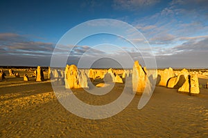 Pinnacles Desert in Nambung National Park in Western Australia