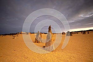 Pinnacles Desert in Nambung National Park in Western Australia