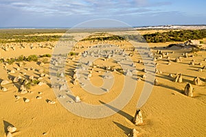 Pinnacles Desert in Nambung National Park in Western Australia