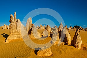 Pinnacles Desert at Nambung National Park, Western Australia, Au