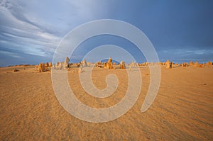 Pinnacles in the distance