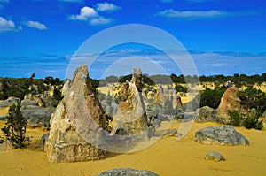 The Pinnacles, in Nambung National Park, Western Australia photo