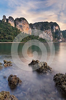 Pinnacles at Railay beach, Thailand