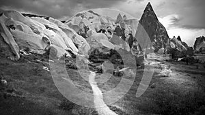 Pinnacles and rock formations at Cappadocia