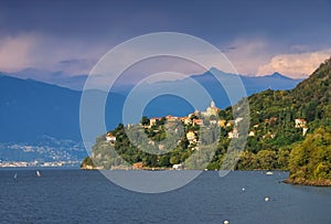 Pino sulla Sponda del Lago Maggiore on lake Lago Maggiore photo