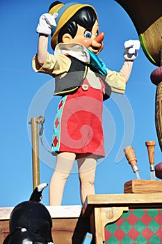 Pinocchio in A Dream Come True Celebrate Parade