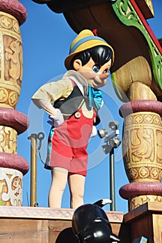 Pinocchio in A Dream Come True Celebrate Parade