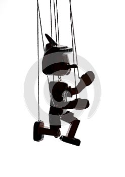 Pinocchio puppet  silhouette