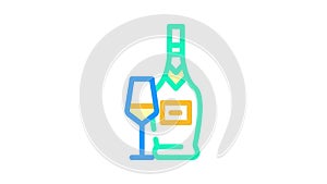 pinot grigio white wine color icon animation