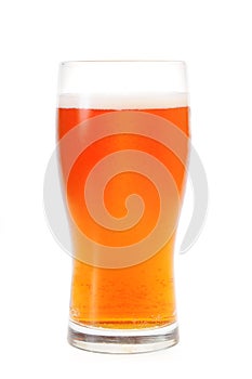 A pint of amber ale photo