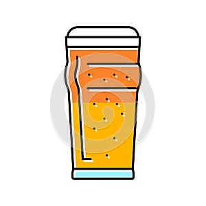 pint beer drink color icon vector illustration