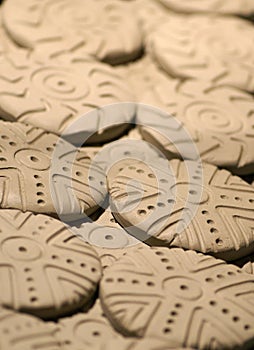 Pintadera - work clay