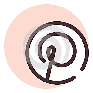 Pinterest icon, icon