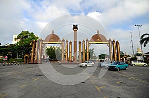 Pintu Gerbang Kota Sultan Ismail Petra in Kota Bharu, Kelantan, Malaysia.