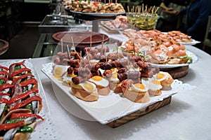 Pintxos in San Sebastian, Basque Country, Spain