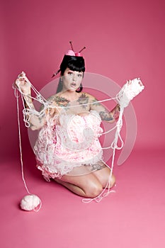 Pinup Ball of Yarn