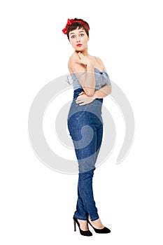 Pinup style woman