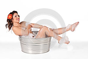 Pinup in the tub