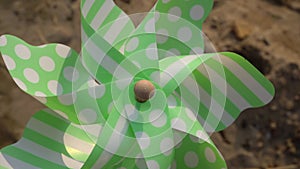 Pinwheel Closeup Spins Around