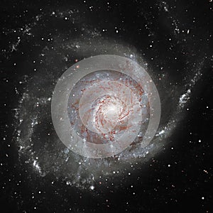 Pinwheel Galaxy Messier 101, M101 in the constellation Ursa Major.Elements of this image are furnished by NASA