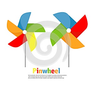 Pinwheel icon vector set illustration