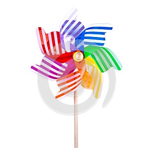 Pinwheel on white background
