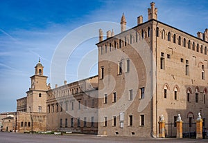 Pio family Palace in the central square of Carpi
