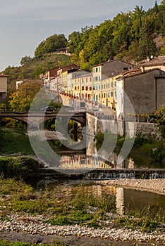 Piobbico town in Marche region in Italy