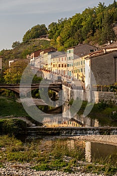 Piobbico town in Marche region in Italy