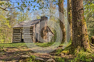 Pioneer Cabin In Cades Cover Great Smoky Mountains National Park
